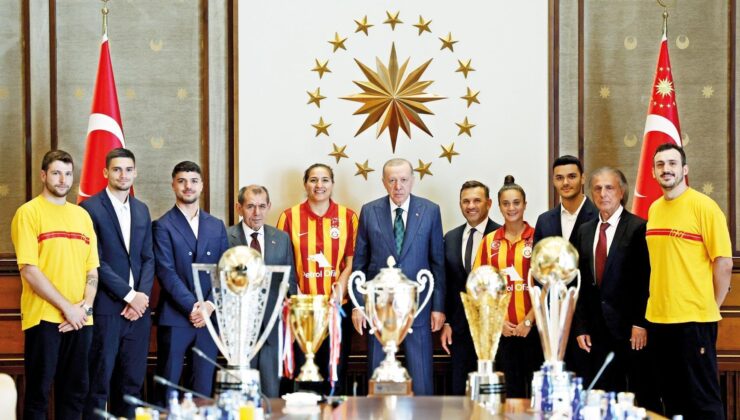 Erdoğan Galatasaray’ı kabul etti