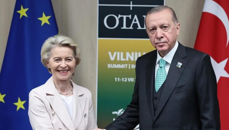 Cumhurbaşkanı Erdoğan, Avrupa Komisyonu Başkanı Ursula von der Leyen ile görüştü