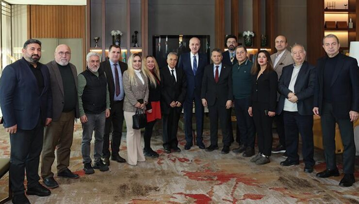 TBMM Başkanı Kurtulmuş, Küresel Gazeteciler Konseyi heyetiyle bir araya geldi