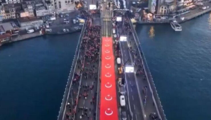 İstanbul’da Büyük Filistin Yürüyüşü! Binlerce kişi Galata’ya yürüyor